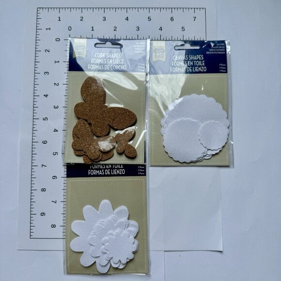 Scrapbooking Embellishments Cork Canvas Burlap New Lot Of 32 Packs - Picture 3 of 16